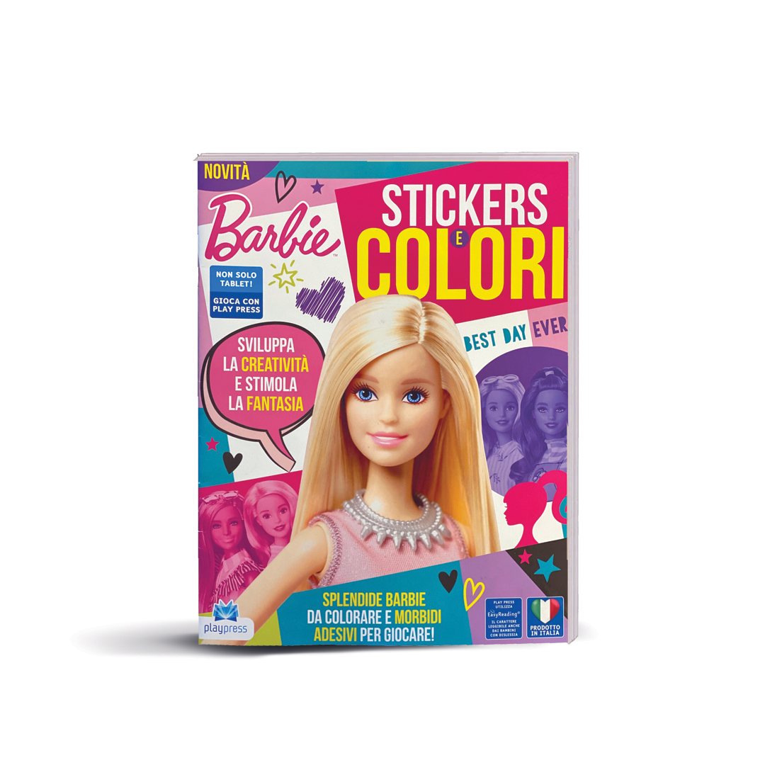 Album colora e stickers Barbie - Dinpitaly
